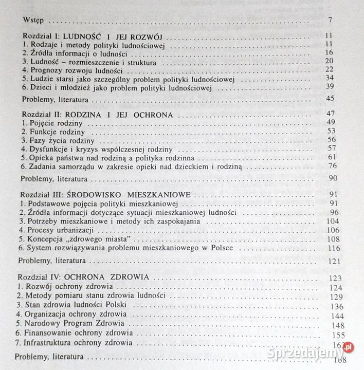 Polityka społeczna Zarys wykładu wybranych Chełm sprzedam