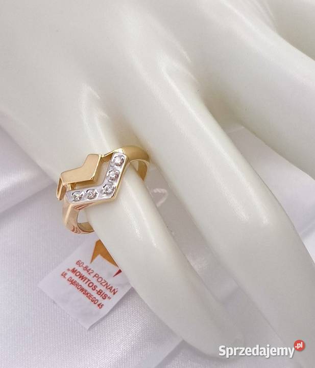 Pierścionek r12 Złoty pr585 Glamour Z725 Poznań