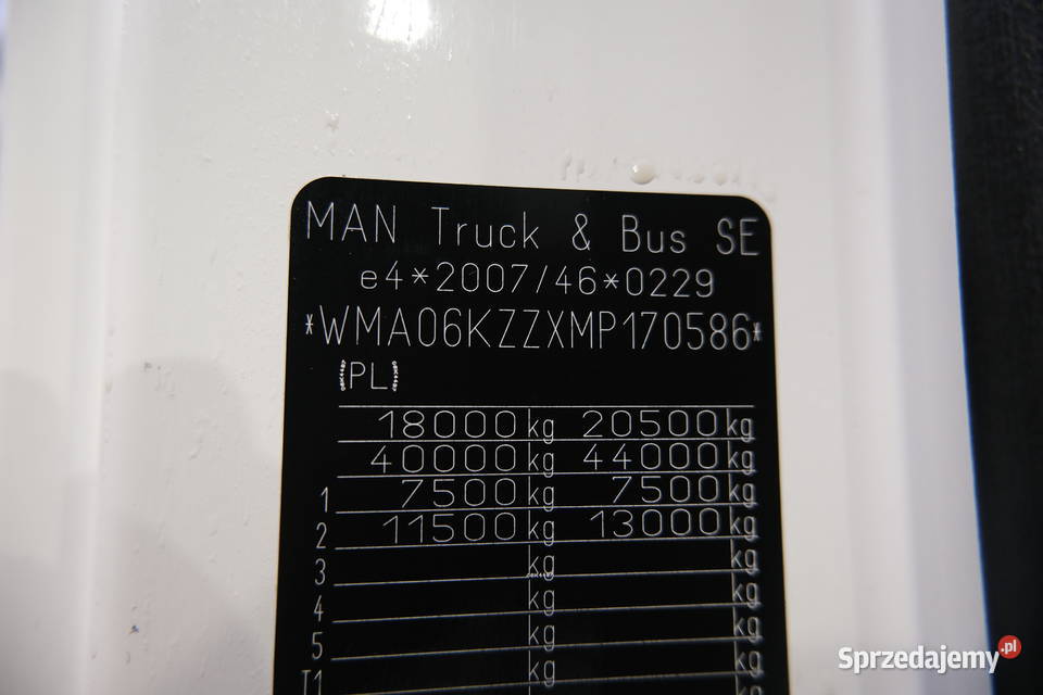 MAN TGX 2021 1241900 ccm 471 Warszawa