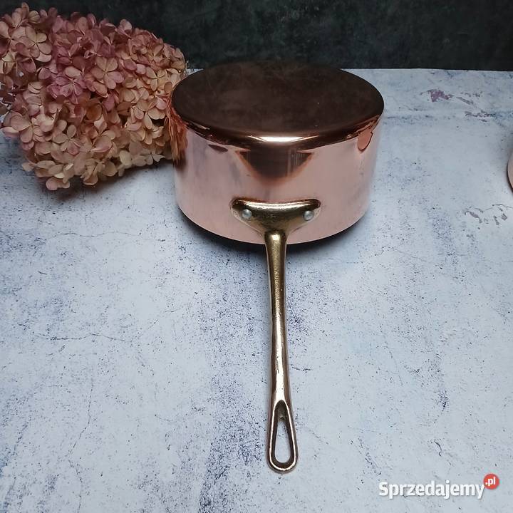 Miedziane rondle miedziany garnek rondel komplet