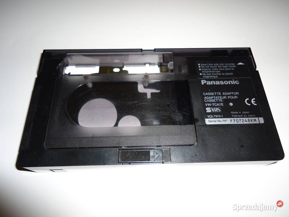 Dwa Adaptery Panasonic VHSC VHS Kaseta Matka