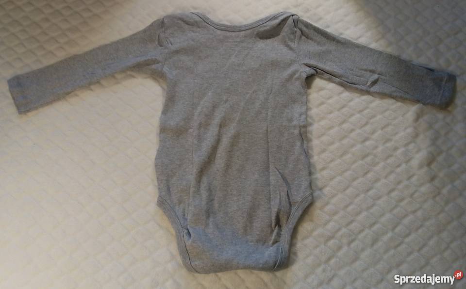 Body długi rękaw szare 8692 Rozmiar 86 Rogoźnik