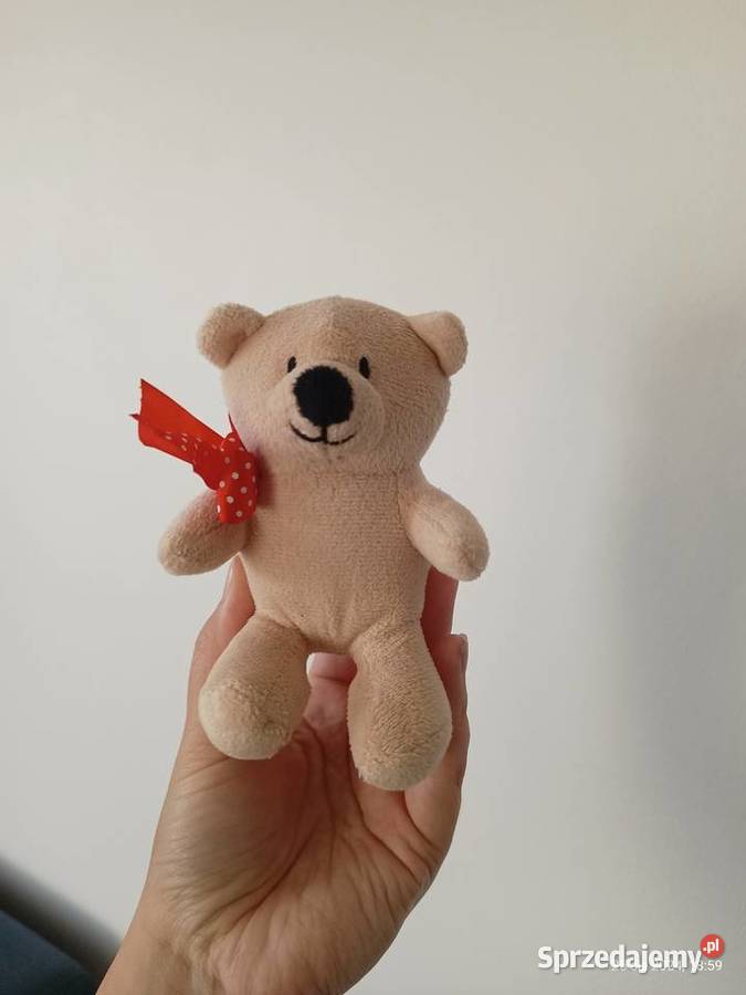 Maskotka pluszak przytulanka mały miś z kokardką Maskotki Szczecin