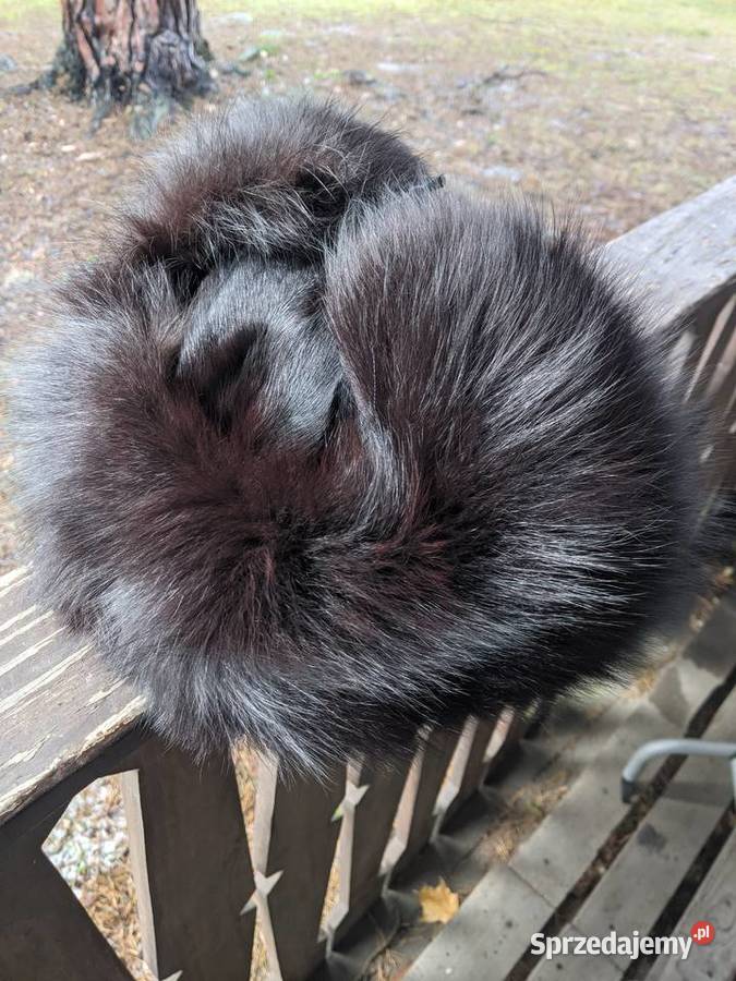 czapka futrzana futro naturalne lis piżmak TANIO mazowieckie Warszawa