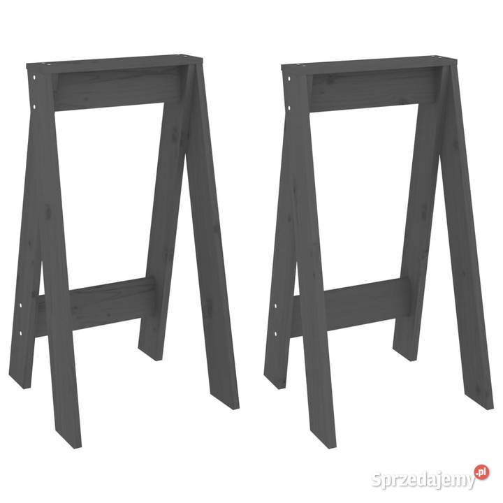 Stołki 2 szare 40x40x75 lite drewno sosnowe Meble Warszawa