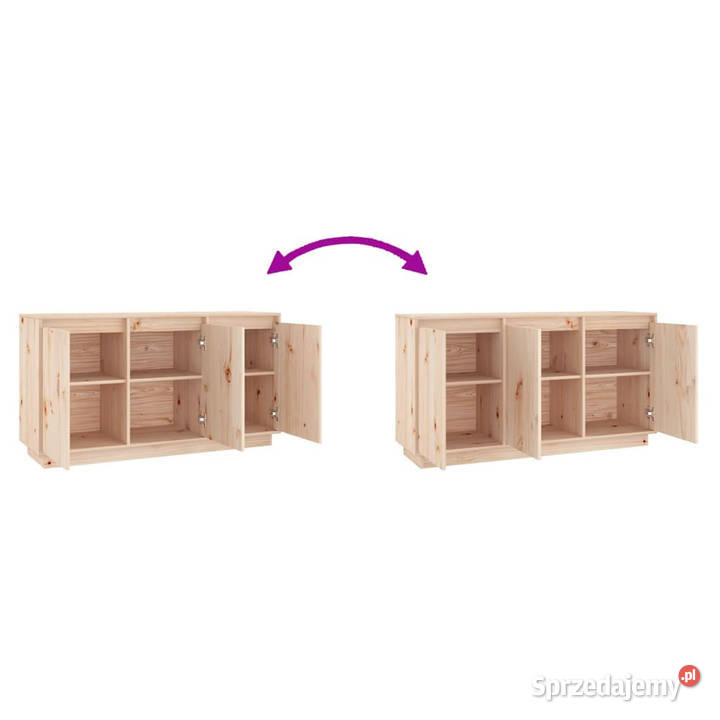 Szafka 111x34x60 lite drewno sosnowe WM813809 Warszawa