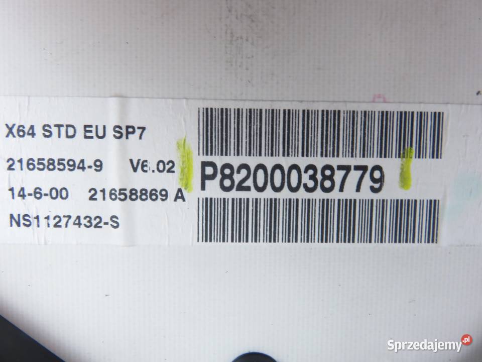 LICZNIK RENAULT MEGANE I 19 dTi 8200038779