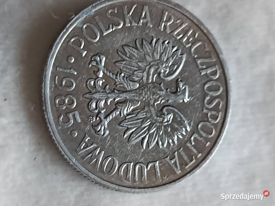Sprzedam monete 50 groszy 1985 skretka zle bity Chełm sprzedam