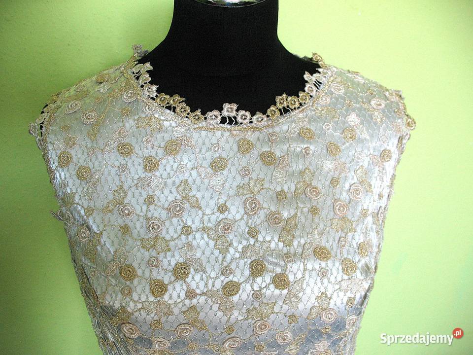 Sukienka Koronka gipiura 40 LM biust 94 Spódnice i sukienki Siedlce