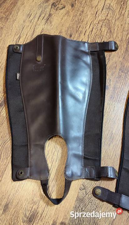 Czapsy oficerkowe z gumami Equi Comfort XS skóra Jasień