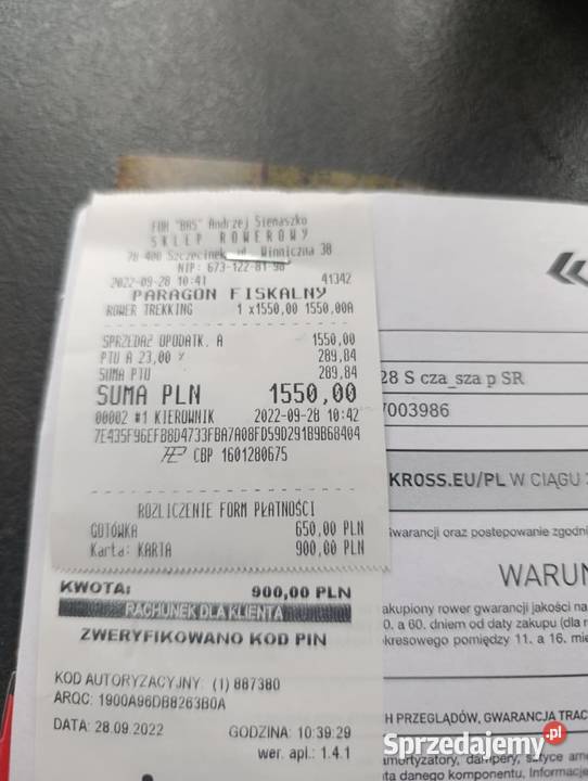 rower Kross nieużywany Szczecinek