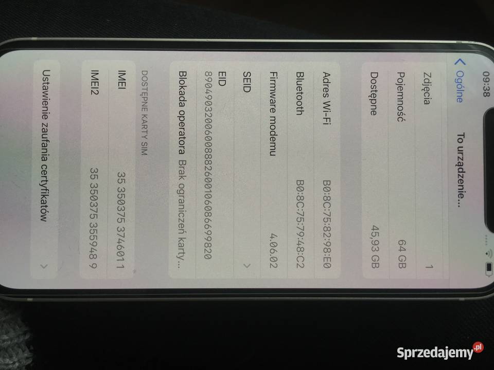 IPHONE12 64GB Frysztak - Sprzedajemy.pl