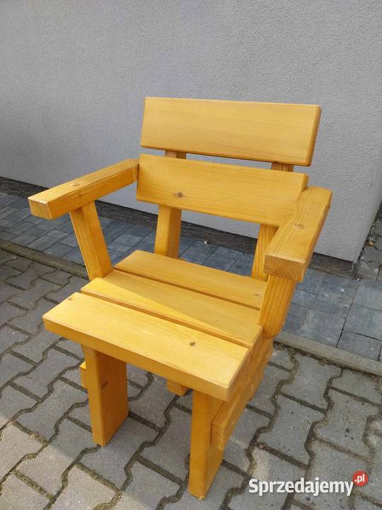 Meble ogrodowe drewniane góralskie