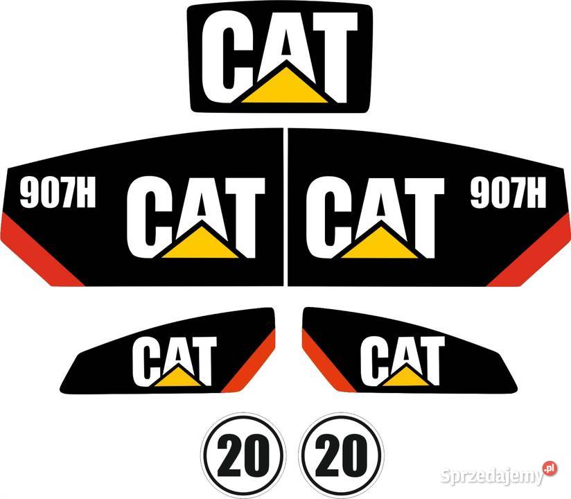 NAKLEJKI NA MASZYNĘ CAT 906H 906M 907H 908H 908M Nakło nad Notecią