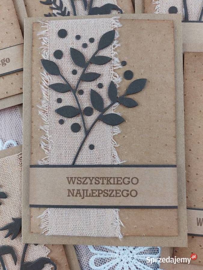 Ręcznie robione kartki okolicznościowe w stylu Zbójno