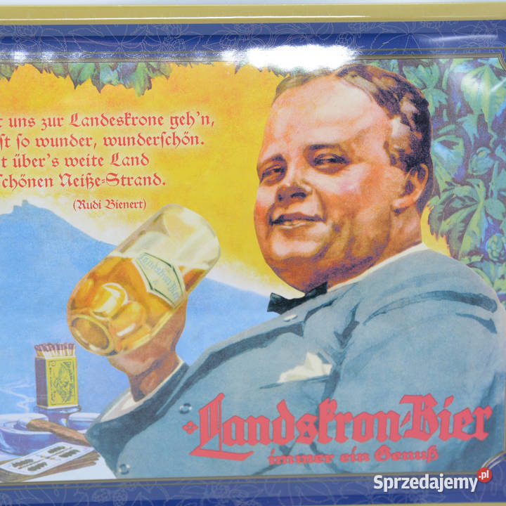 Tablica reklamowa LandskronBier Niemcy lata 90 Warszawa
