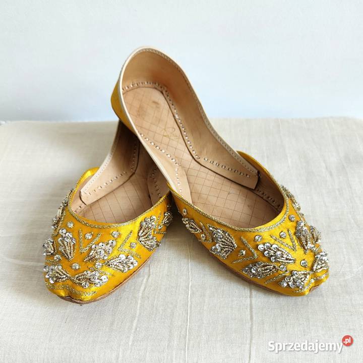Indyjskie buty baleriny khussa 38 zdobione Szczecin