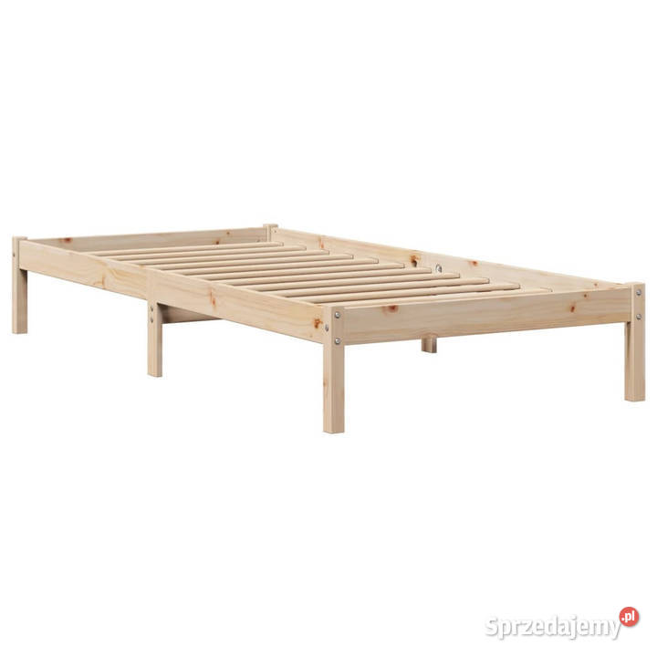 Rama łóżka bez materaca lite drewno sosnowe 82cm Warszawa