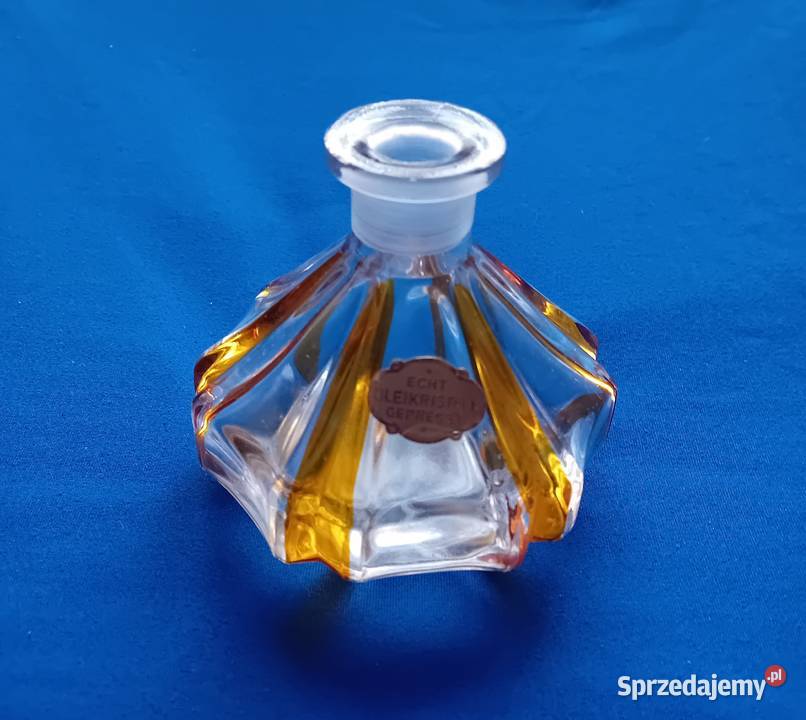 Kryształowy lazurowany flakon na perfumu art