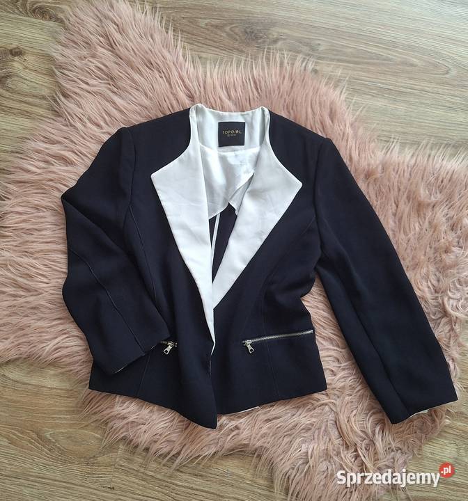 SPrzepiękna krótka ciemna marynarka żakiet Marynarki i żakiety Kraków sprzedam