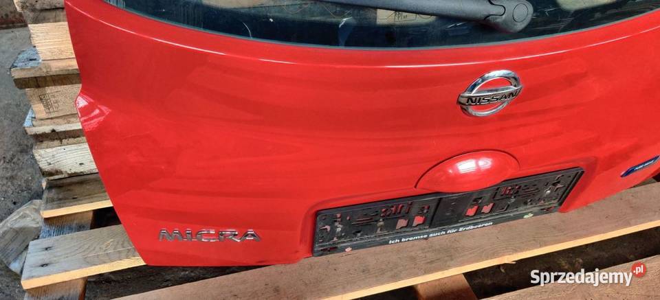 TYLNA KLAPA BAGAŻNIKA TYŁ SZYBA NISSAN MICRA K12 Rudziniec
