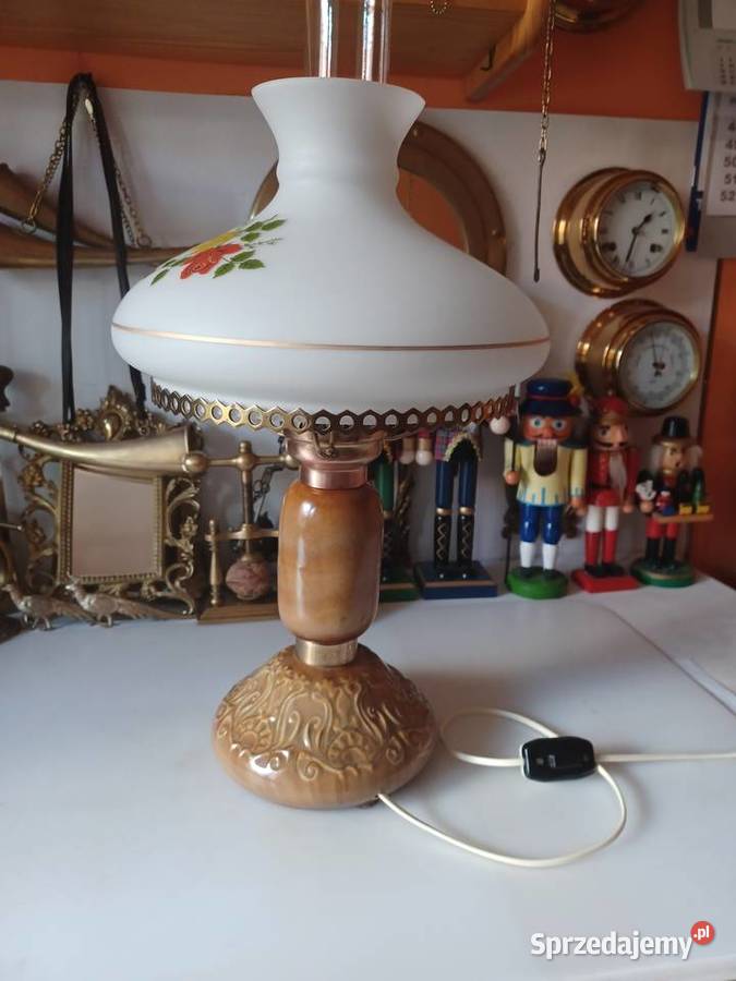 Lampa stołowa elektryczna z czasów PRL Poznań sprzedam