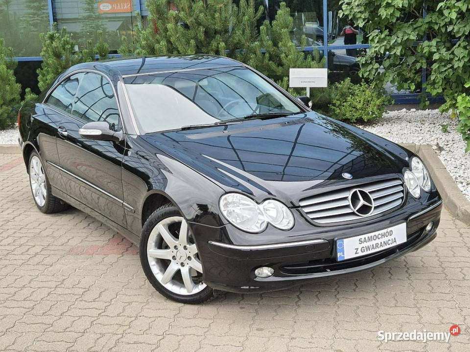 Mercedes CLK 320 218 ELEGANCE Super Stan zadbany czarny
