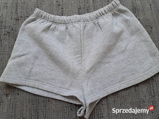 Szare spodenki dresowe wygoda na codzień M Moda i Styl