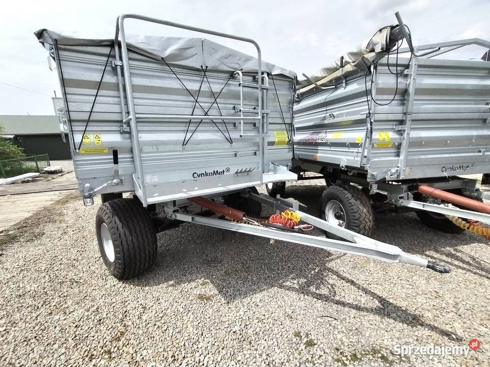 Przyczepa RĘKI dwuosiowa wywrotka 9 ton Cynkomet nieuszkodzony Zamość