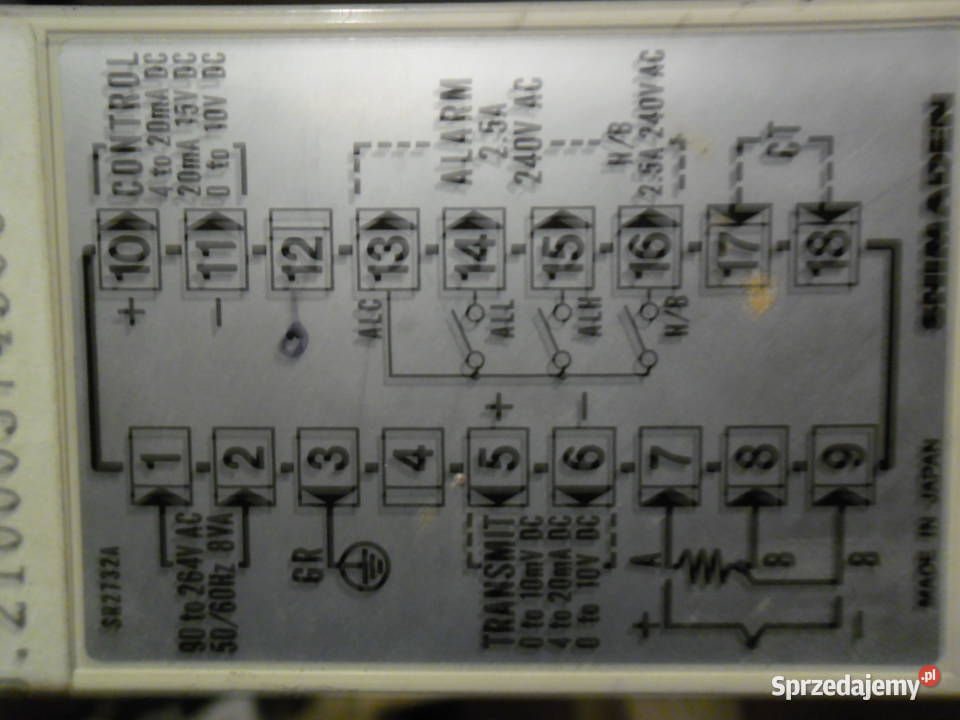 Sterownik temperatury SHIMADEN SR 27 Wieluń sprzedam