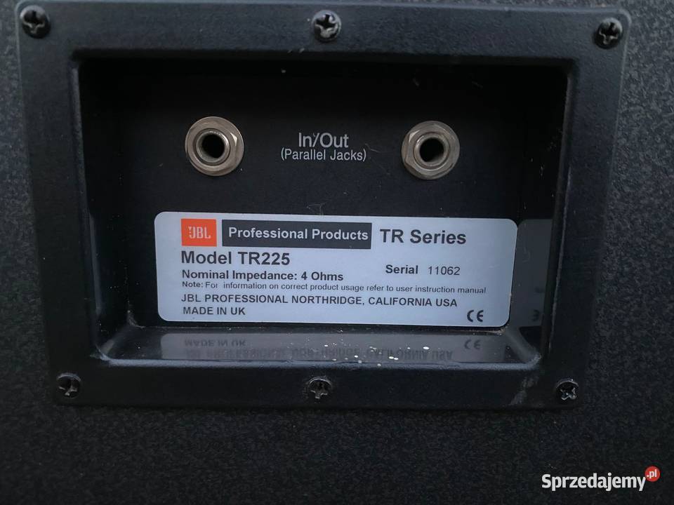 WYSTRZAŁOWY GŁOŚNIK JBL TR225 ZRÓB Z SĄSIADÓW Słuchawki i głośniki Krzeszów