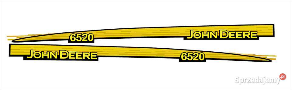 Naklejki John Deere 6520 mocny klej odporne