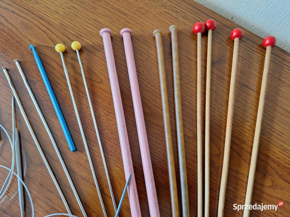 druty dziewiarskie igliczki szydełko zestaw Wrocław
