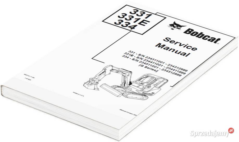 Bobcat 3093 Instrukcja katalog napraw obsługi Szamotuły