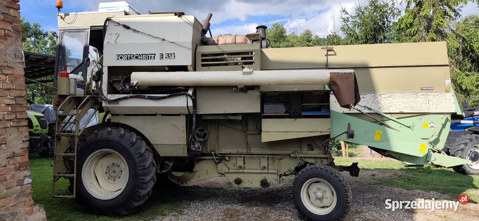 Kombajn zbożowy Fortschritt E514 1985 Heder 57 m Oborzany