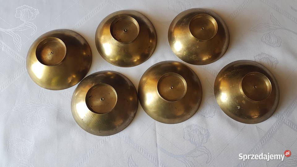 Miedziane miseczki na smakołyki 6 sztuk Tarnowskie Góry sprzedam