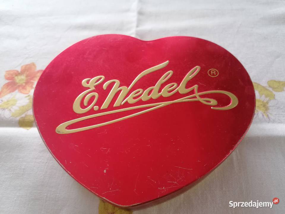 Puszka Pudełko metalowe w kształcie serca EWedel Łódź