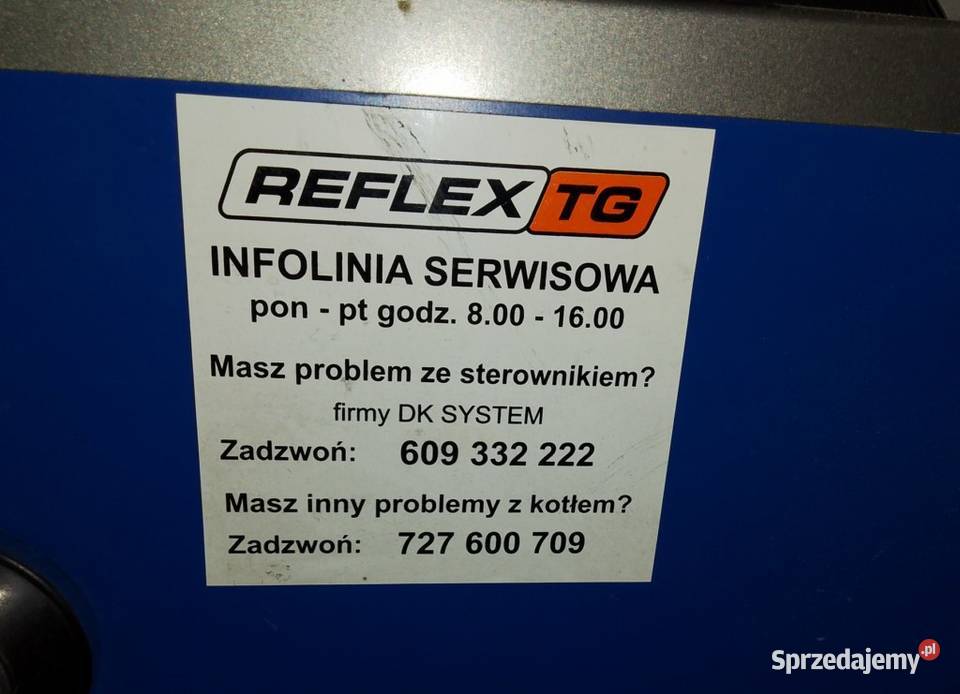 Piec co 10kW REFLEX TG na drewno i węgiel Pacierzów