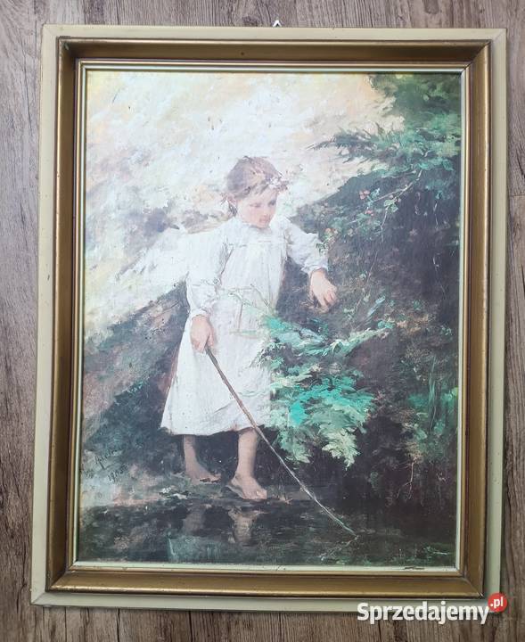 Obraz Kazimierz Alchimowicz Dziewczyna na tle Zbylitowska Góra
