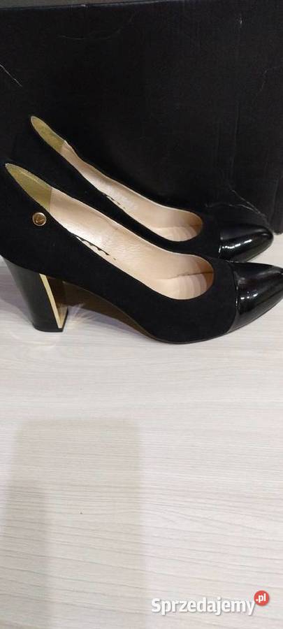 Buty czarne czółenka VENEZIA skóra lubelskie Lublin