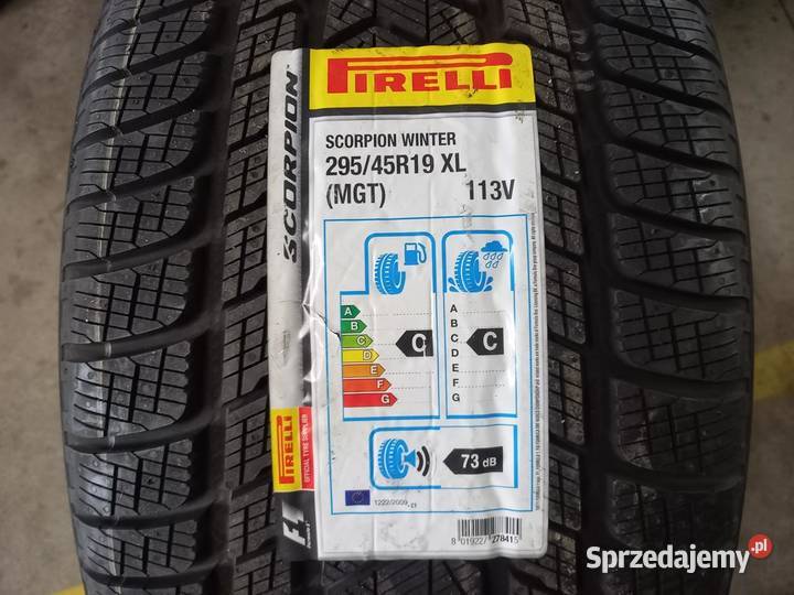 4x Opona nieużywana zimowa 29545R20 PIRELLI 489 Zaścianki