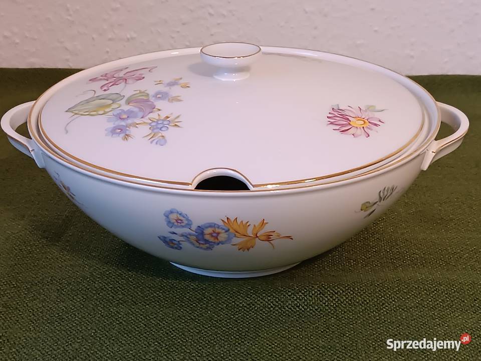Waza do zupy piękna sygnowana porcelana Gorlice