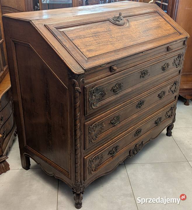 potęzny wspaniały dębowy sekretarzyksklep Meble Dąbrowa Górnicza