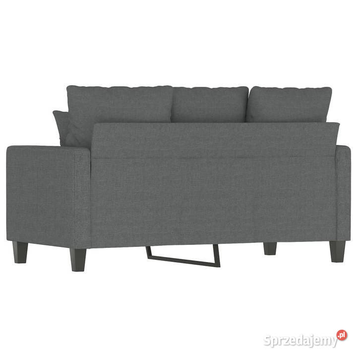 Sofa 2osobowa ciemnoszara 120 tapicerowana