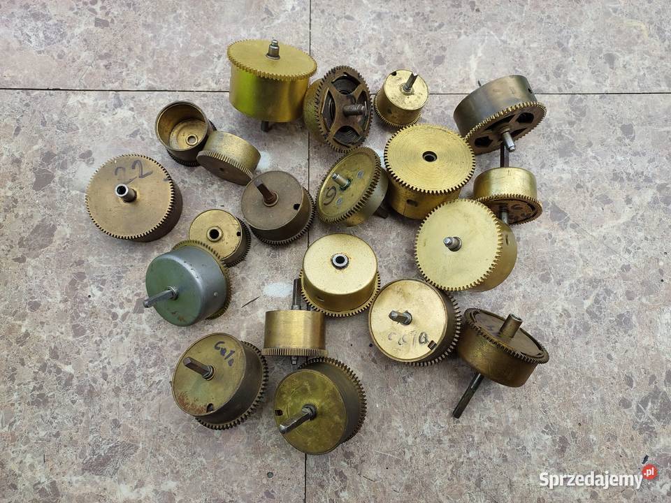 Zestaw 20 bębny mechanizmów starych zegarów