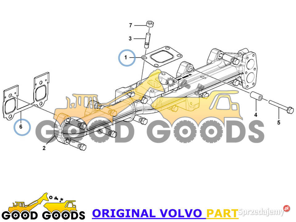 VOLVO USZCZELKA KOLWYDECHOWEGO D8H 21715435 Władysławów