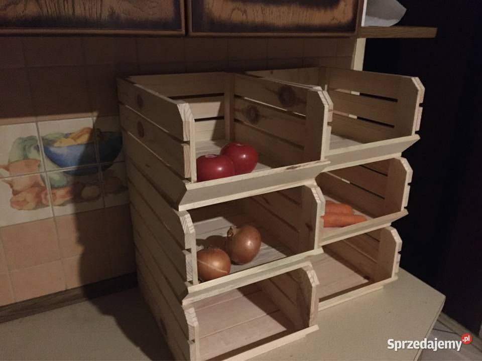 Skrzynki na owoce warzywa spiżarnia kuchnia 6 Chełmża sprzedam