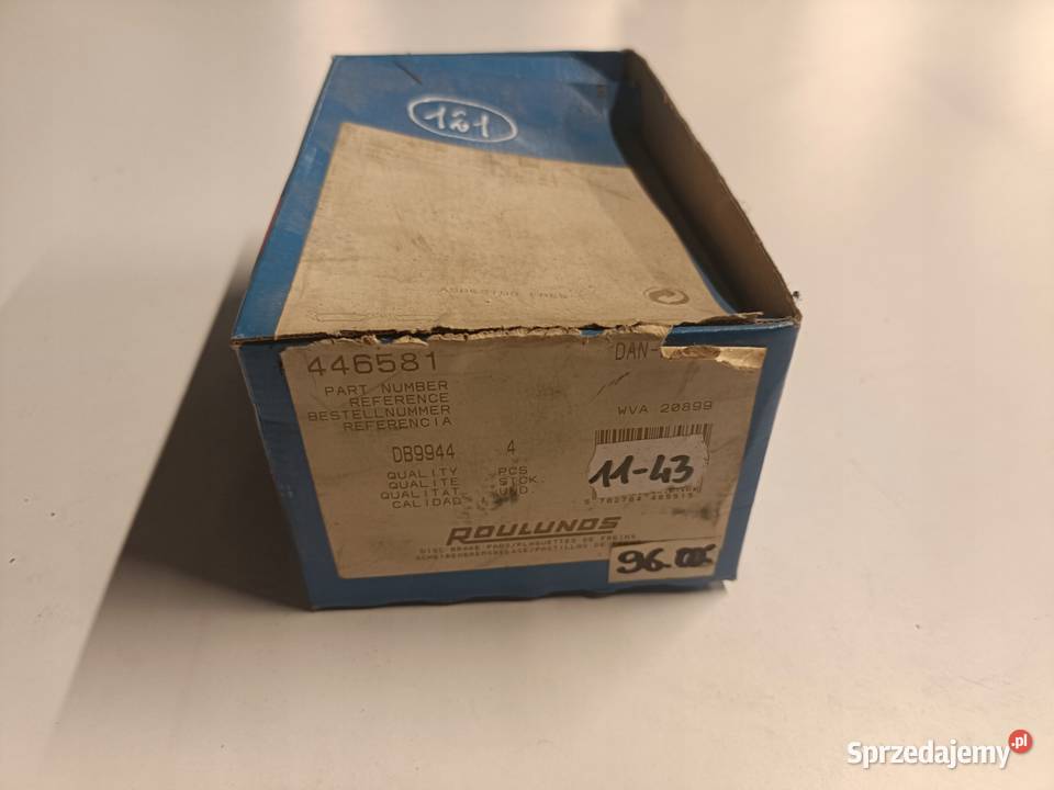 Mazda 626 GC TYLNE KLOCKI HAMULCOWE tył 446581 osobowe Klocki hamulcowe Rudka