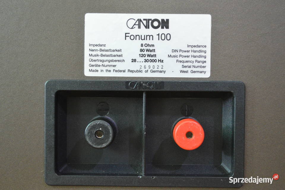 Fenomenalne CANTON FONUM 100 Perfekcyjne HiFi podkarpackie Haczów