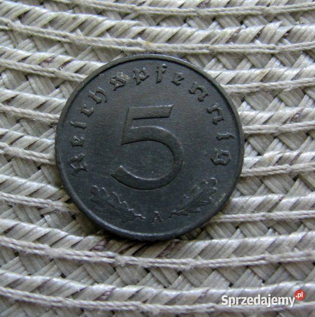 Niemcy 5 Reichsfenig 1940r A wielkopolskie Kalisz sprzedam